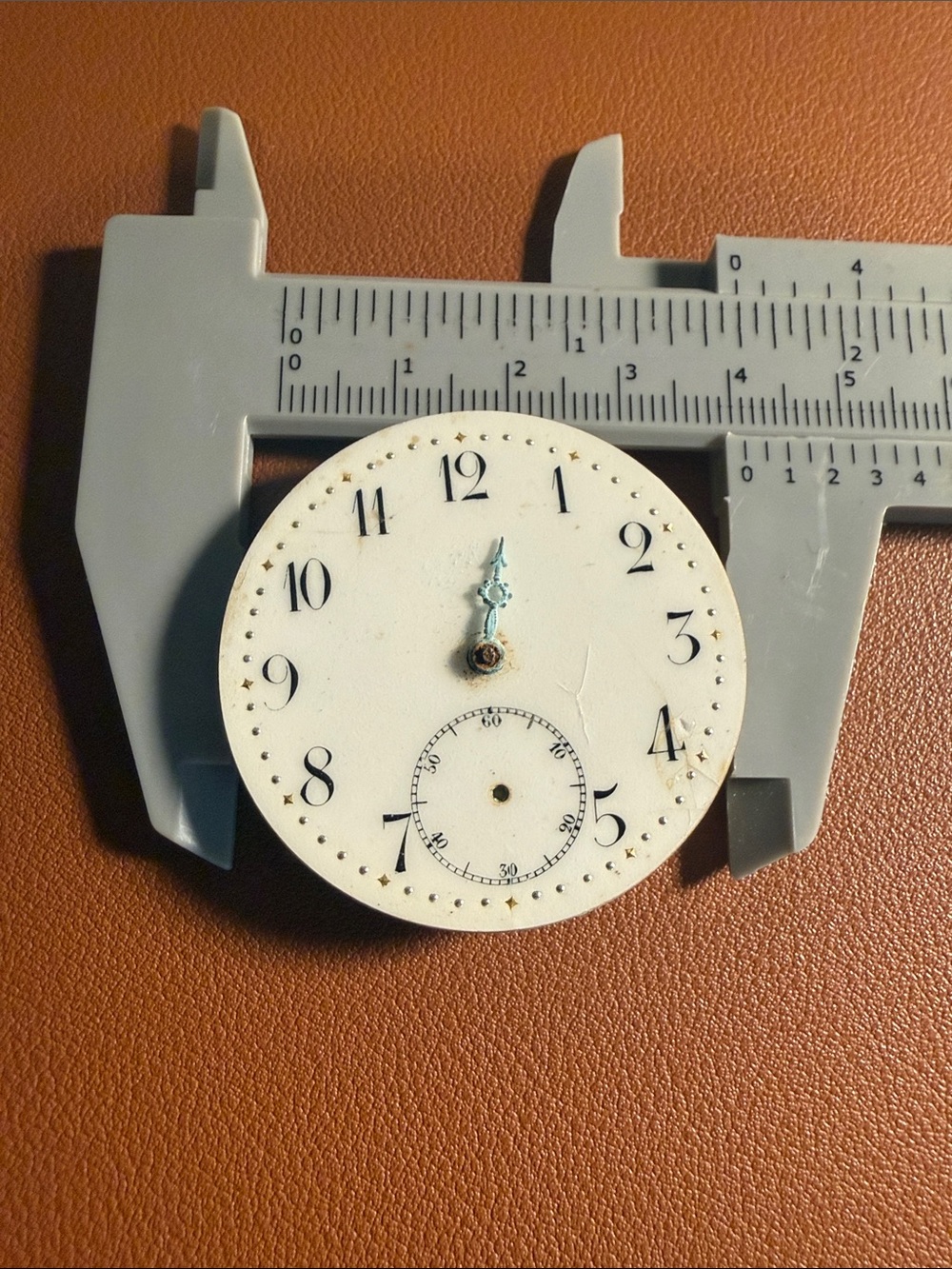 Vintage White Pocket Watch Dial Replacement - Classic White Face